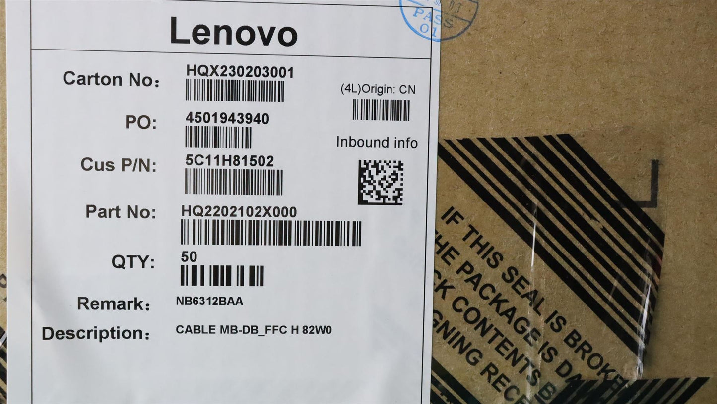 Lenovo Yoga 100e Gen4 300e Gen4 Motherboard DaughterBoard FFC Cable 5C11H81502
