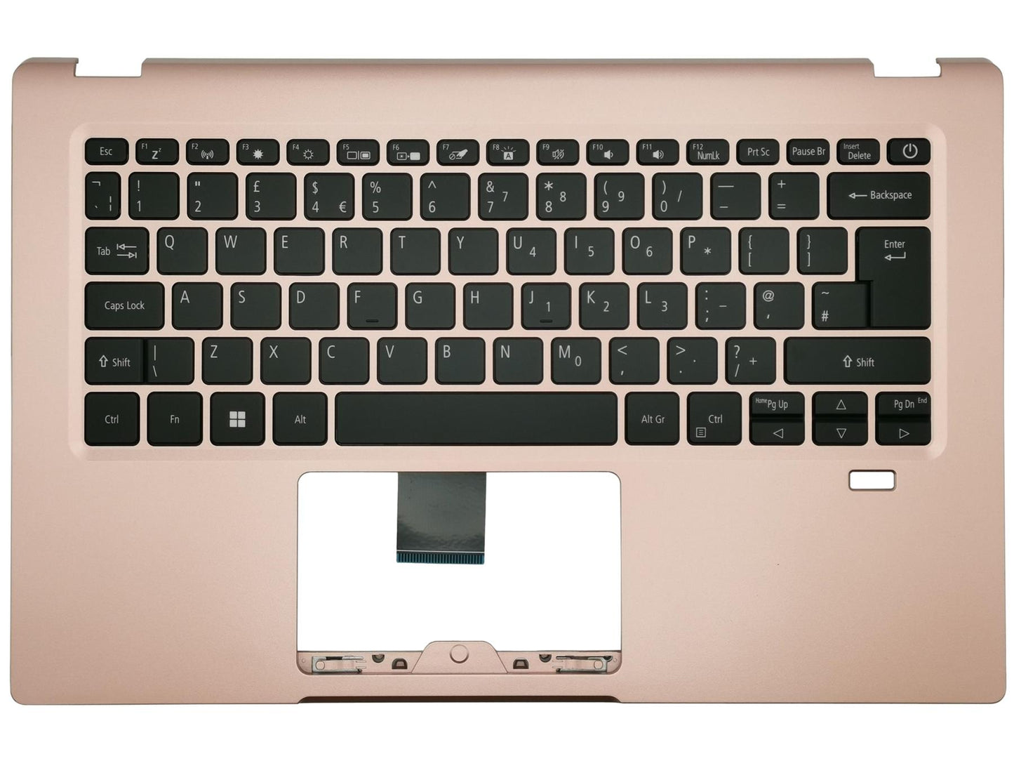 Acer Swift SF114-34 Palmrest Cover Keyboard UK Pink Backlit 6B.A9UN8.031