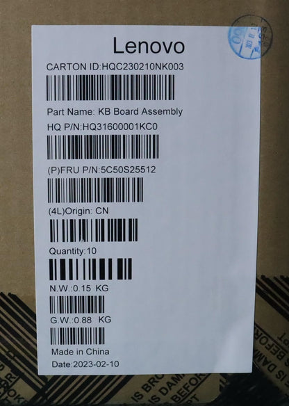 Lenovo CARDPOP Volume H 83BR Board 5C50S25512