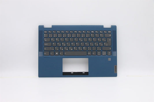 Lenovo Flex 5-14ARE05 Keyboard Palmrest Top Cover Hungarian Blue 5CB0Y85635