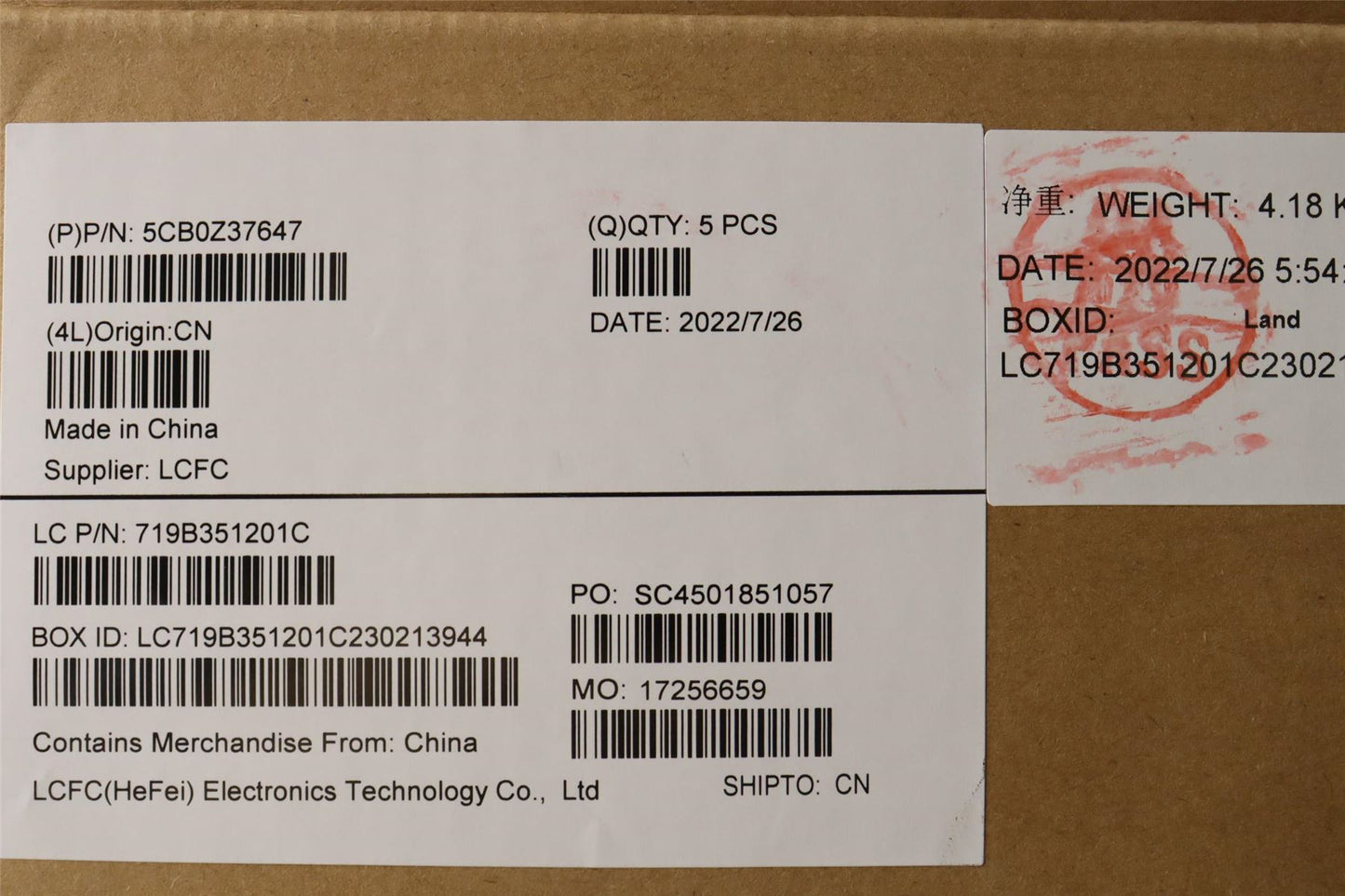 Lenovo IdeaPad 3 15ARH05 Palmrest Cover Touchpad Keyboard Cosmic Blue 5CB0Z37647