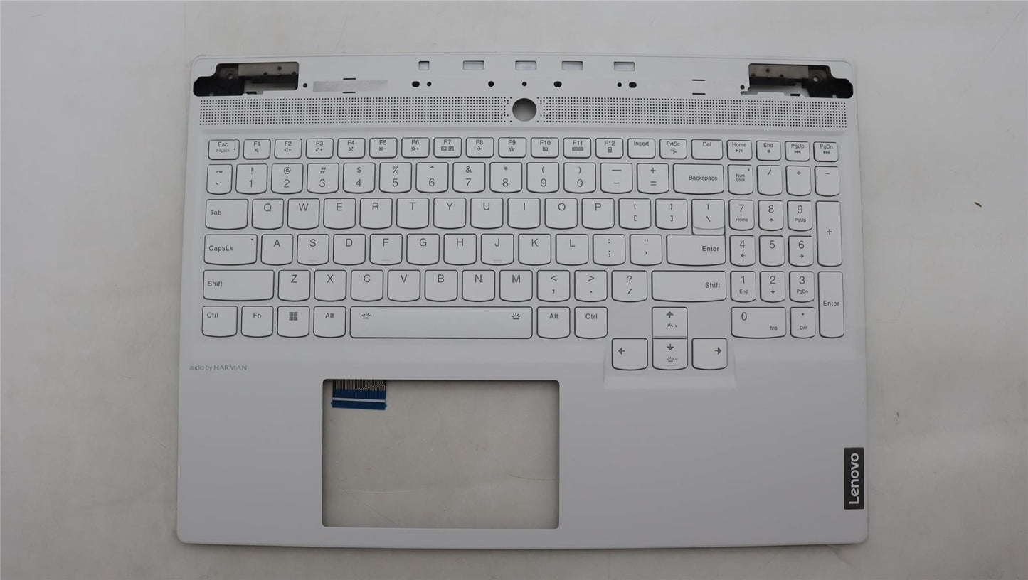 Lenovo Legion S7 16APH8 Keyboard Palmrest Top Cover US White Backlit 5CB1L84704