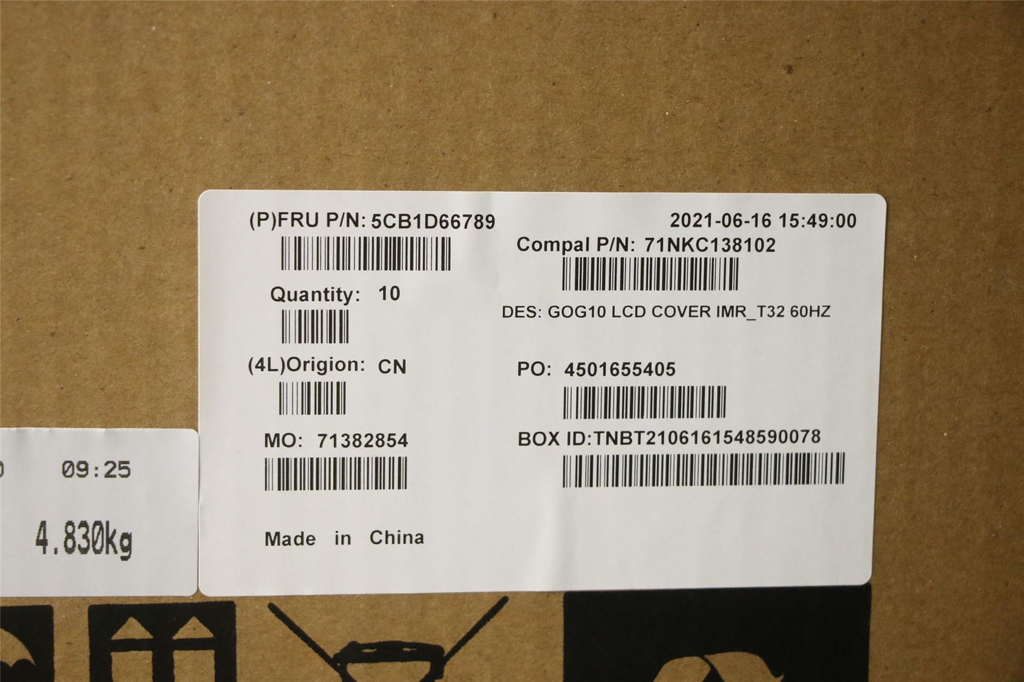 Lenovo Gaming 3-15ACH6 3-15IHU6 LCD Cover Rear Back Housing Black 5CB1D66789