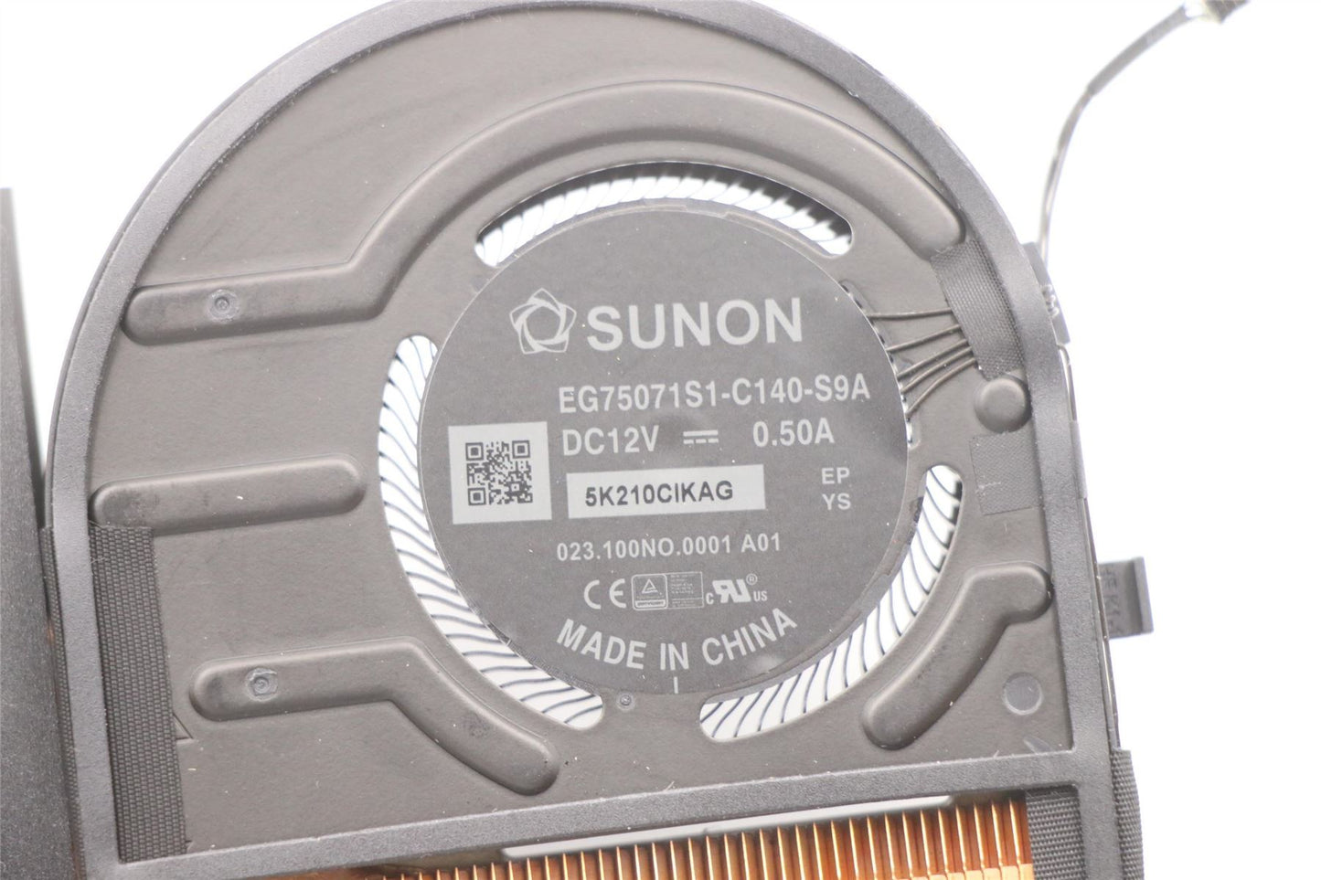 Lenovo ThinkPad X1 4th Gen Thermal Heatsink Cooling Fan 5H41D34326