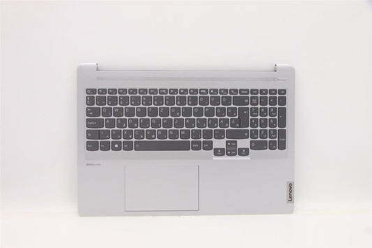 Lenovo Pro 5 Pro-16ACH6 Keyboard Palmrest Top Cover Hungarian Silver 5CB1C74947