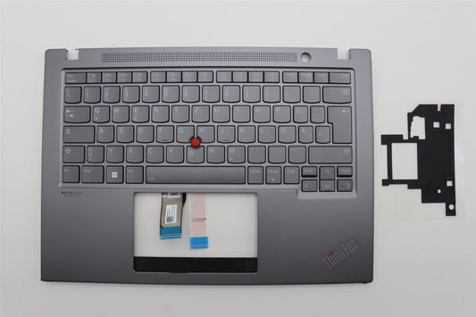 Lenovo ThinkPad T14s Gen 3 Keyboard Palmrest Top Cover German Black 5M11H52346
