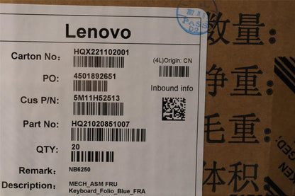 Lenovo 10w Dock Keyboard Folio Case French Blue 5M11H52513