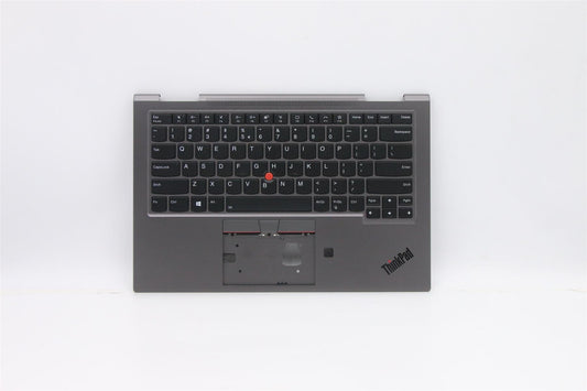 Lenovo Yoga X1 5th Keyboard Palmrest Top Cover US International Grey 5M10Z37086