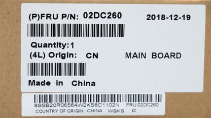 Lenovo BDPLANAR 600 N4100 4G CS NvP NOK YT 02DC260