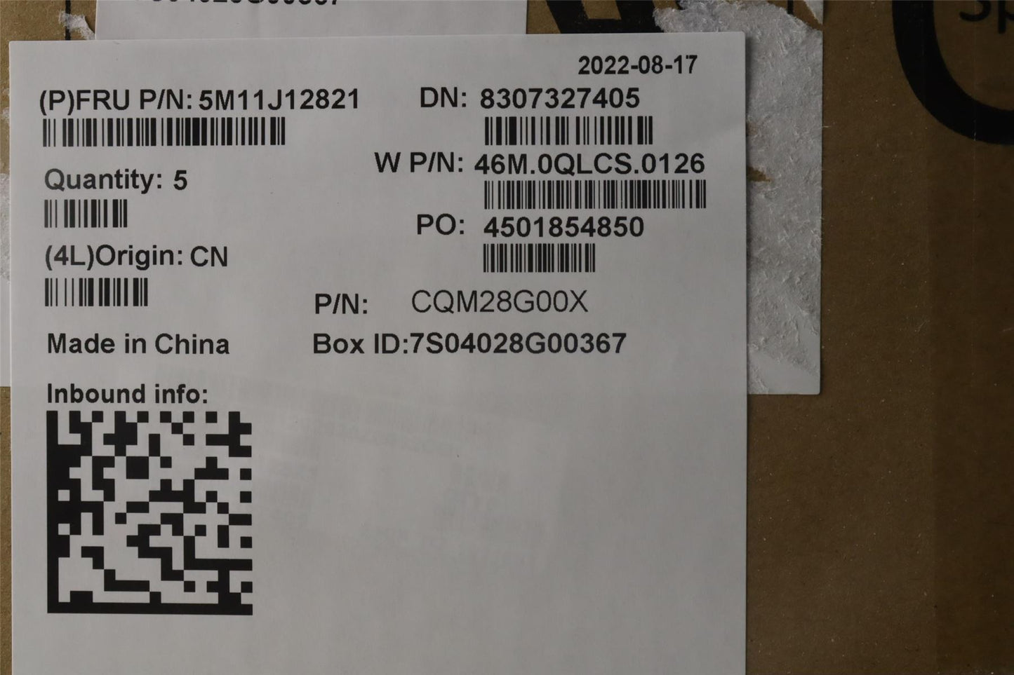 Lenovo ThinkPad X13s Keyboard Palmrest Top Cover Portuguese Black 5M11J12821