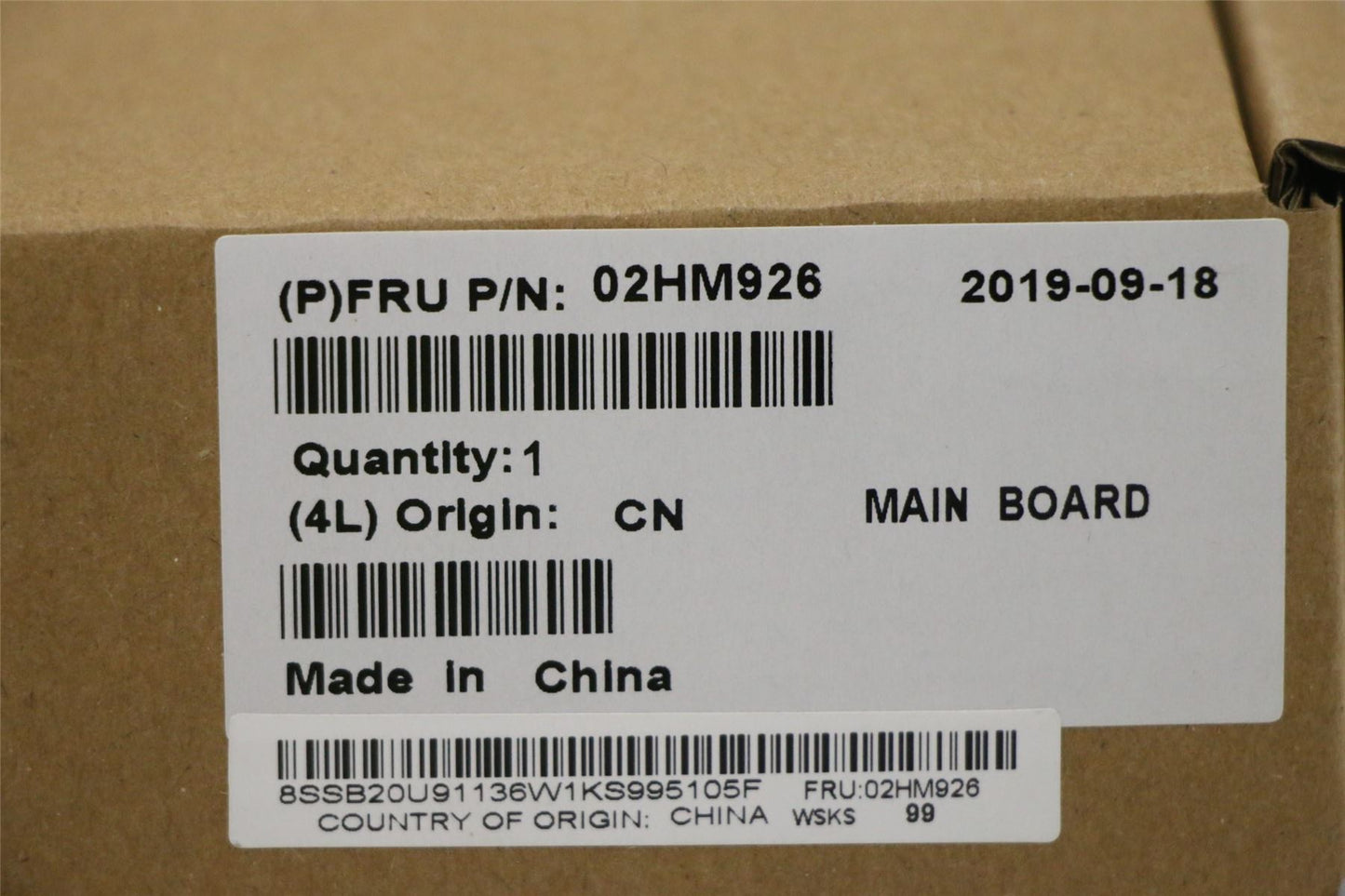 Lenovo ThinkPad P1 Gen 2 Motherboard Mainboard 5B21C66959