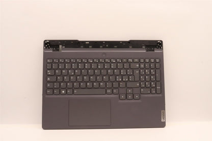 Lenovo 5 15IAH7 Palmrest Cover Touchpad Keyboard Italian Storm Grey 5CB1H23683