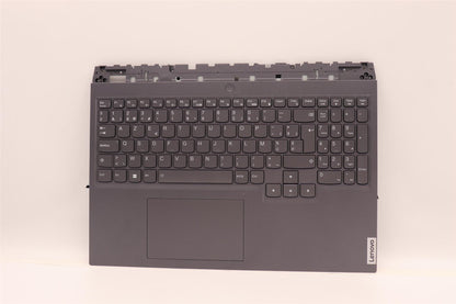 Lenovo 5 16IAH7H Palmrest Cover Touchpad Keyboard Belgian Storm Grey 5CB1F37734
