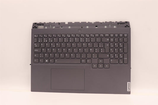 Lenovo 5 16IAH7H Palmrest Cover Touchpad Keyboard Belgian Storm Grey 5CB1F37734