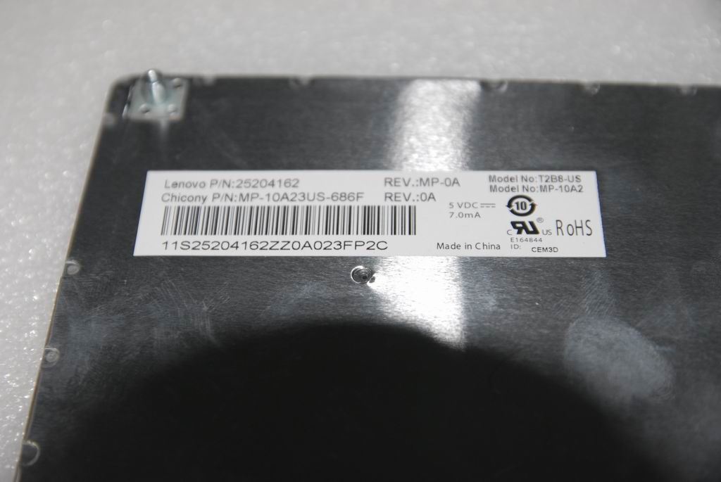 Lenovo CCY T2TS 84KEY OrangeGrey KBD US English Keyboard 25204162
