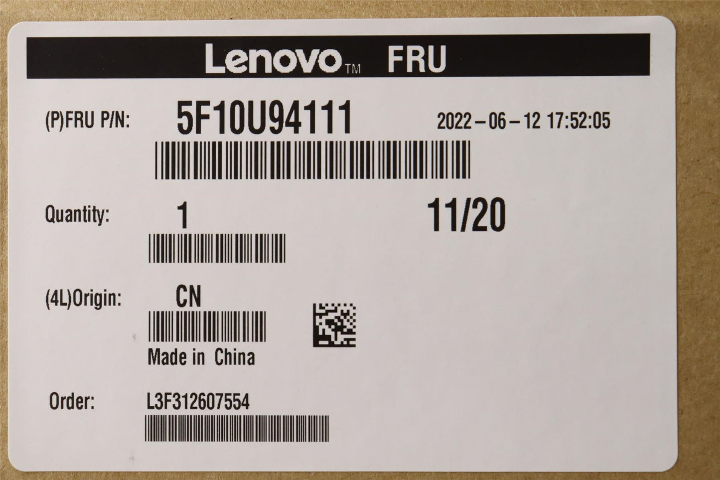 Lenovo TW Front sys fan W/O rubber nai 5F10U94111