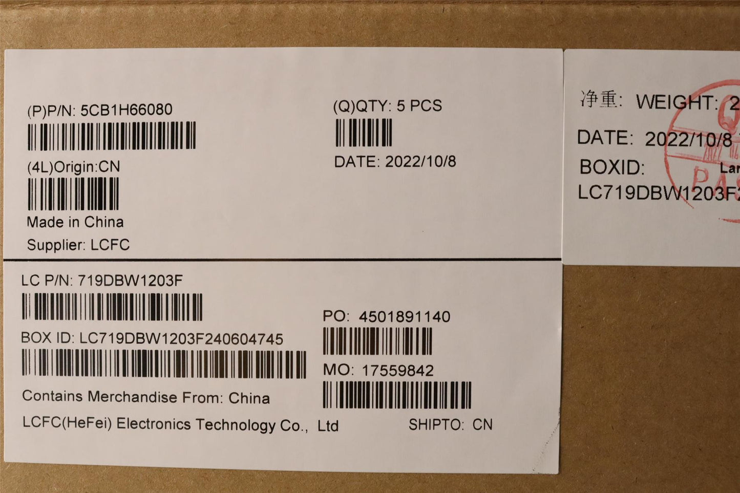 Lenovo Upper Case ASM_FRA L82RJ NFP MB BL 5CB1H66080