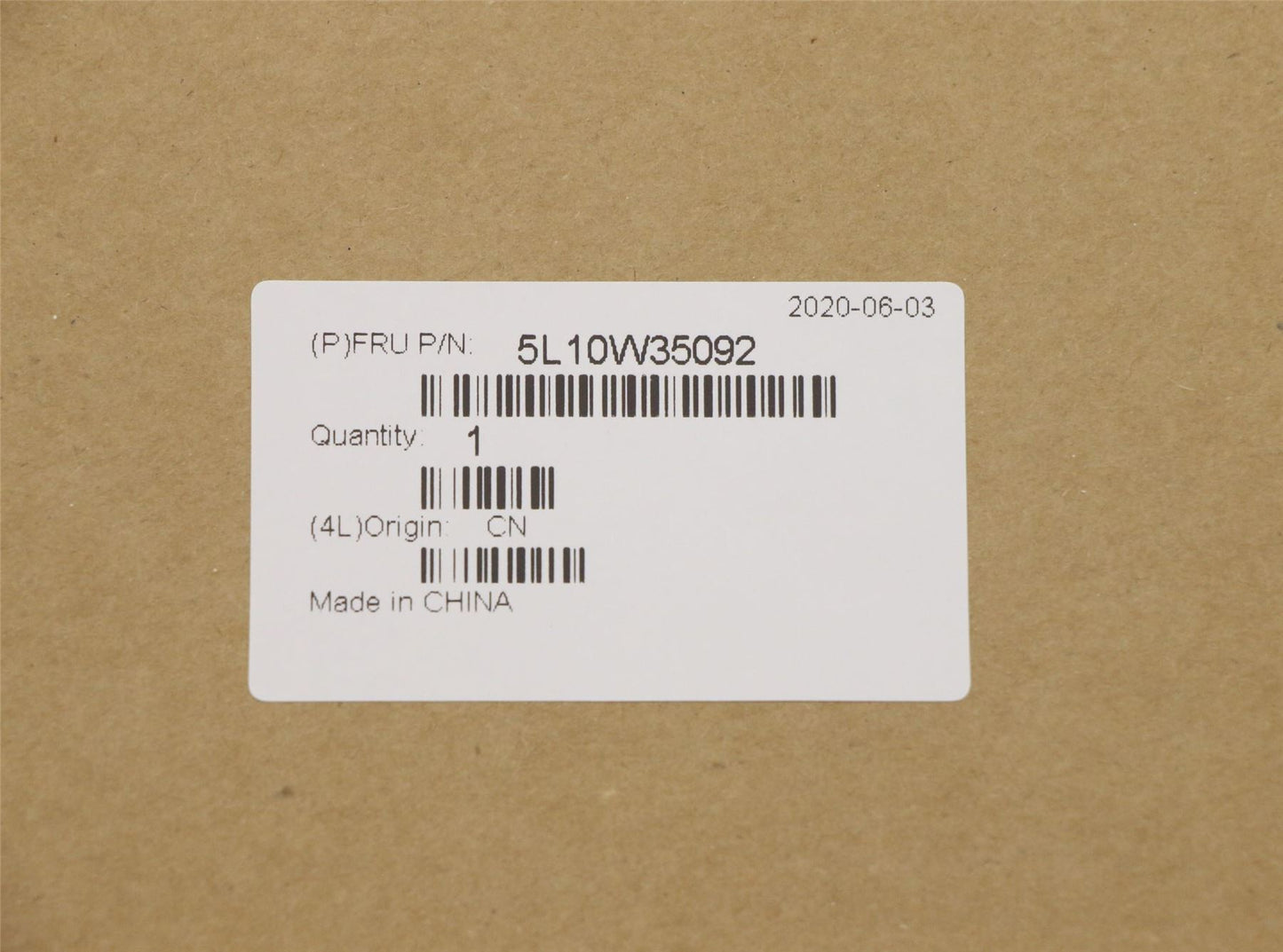 Lenovo LABEL FRU Label Kit 5L10W35092