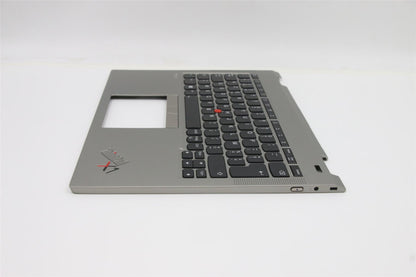 Lenovo ThinkPad X1 Keyboard Palmrest Top Cover Belgian Titanium 5M11B59885