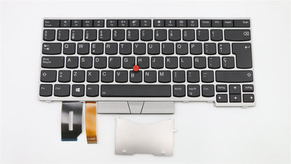 Lenovo ThinkPad T480s L380 L390 E480 E490 Keyboard Spanish Silver 01YN430