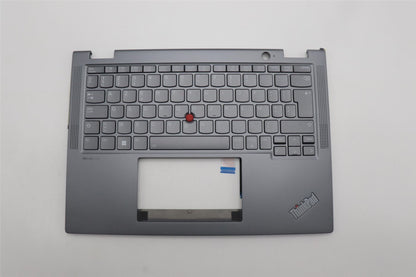 Lenovo ThinkPad X13 Gen 4 Keyboard Palmrest Top Cover Belgian Grey 5M11L64308