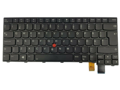 Lenovo ThinkPad T470p Keyboard Swedish Finnish Black Backlit 01EP453