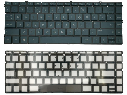 Genuine HP Spectre x360 13-AW Keyboard UK Blue Backlit L73749-031