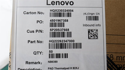Lenovo Thermalpad H 82XJ 5P20S37668