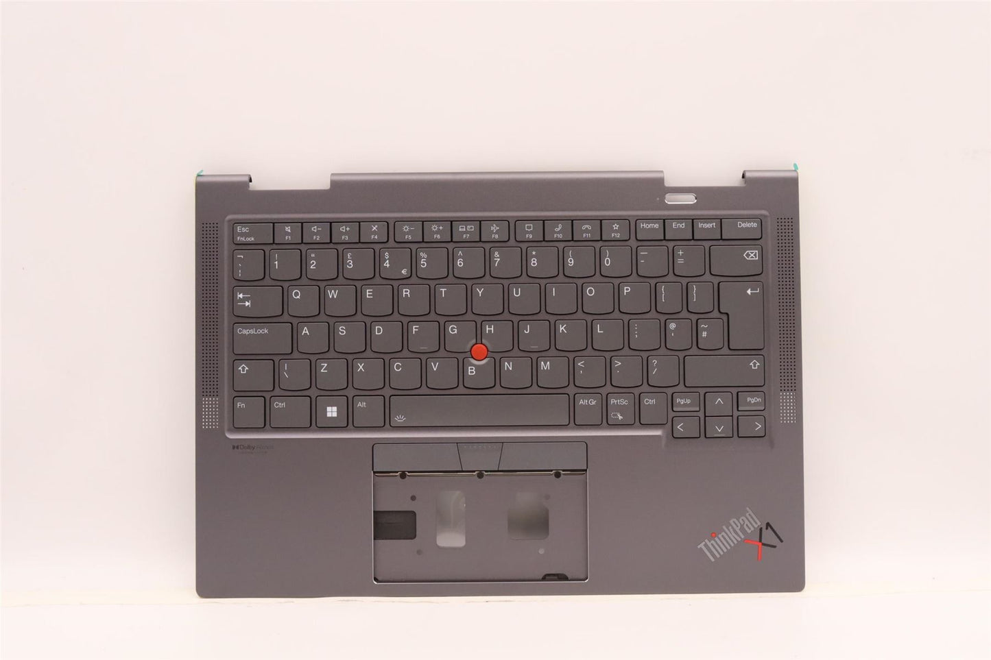 Lenovo Yoga X1 7th Keyboard Palmrest Top Cover UK Grey 5M11H45748