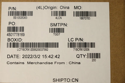 Lenovo SCREW SCREW L82L0 M1.6D 2.2L 5.2D 0.5T 5S10S35363