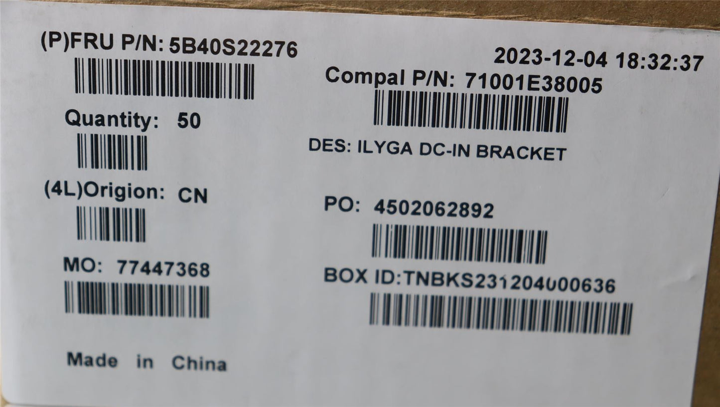 Lenovo DC in bracket C 83FD 5B40S22276