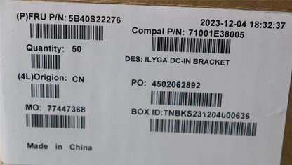 Lenovo DC in bracket C 83FD 5B40S22276