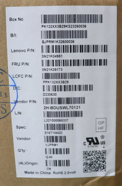 Lenovo ThinkPad L15 4 P16s 2 P16v 1 T16 2 Tastatur Schwedisch Finnisch 5N21K05173