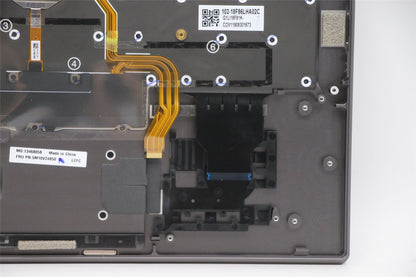 Lenovo Yoga X1 4th Keyboard Palmrest Top Cover German Grey Backlit 5M10V24850