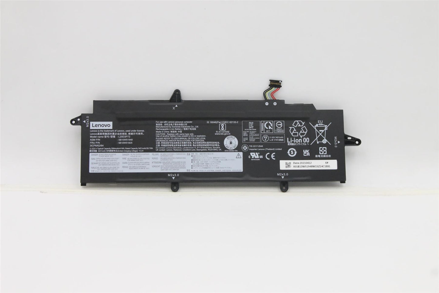 Lenovo Internal,3c,41Wh,LiIon, SWD 5B10W51825