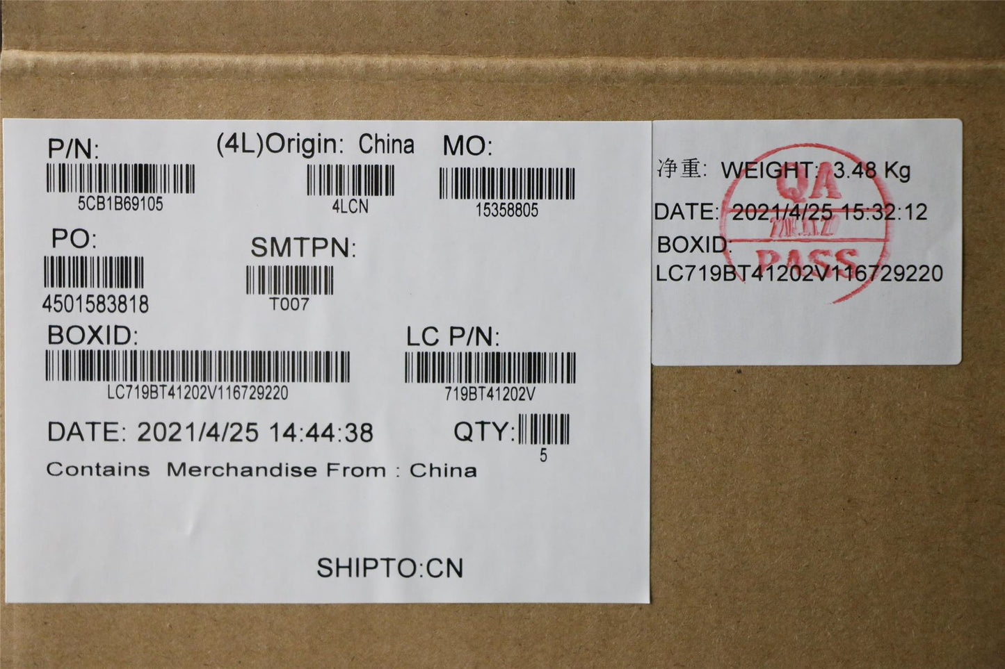 Lenovo IdeaPad 3-15ITL6 3-15ALC6 Palmrest Cover Touchpad Keyboard 5CB1B69105