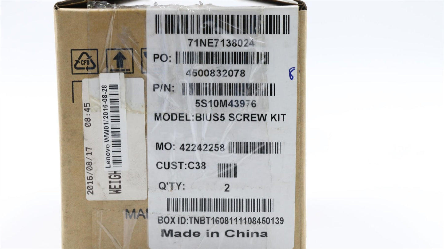 Lenovo ThinkPad 310S-15IKB Screw Screws Set Kit 5S10M43976