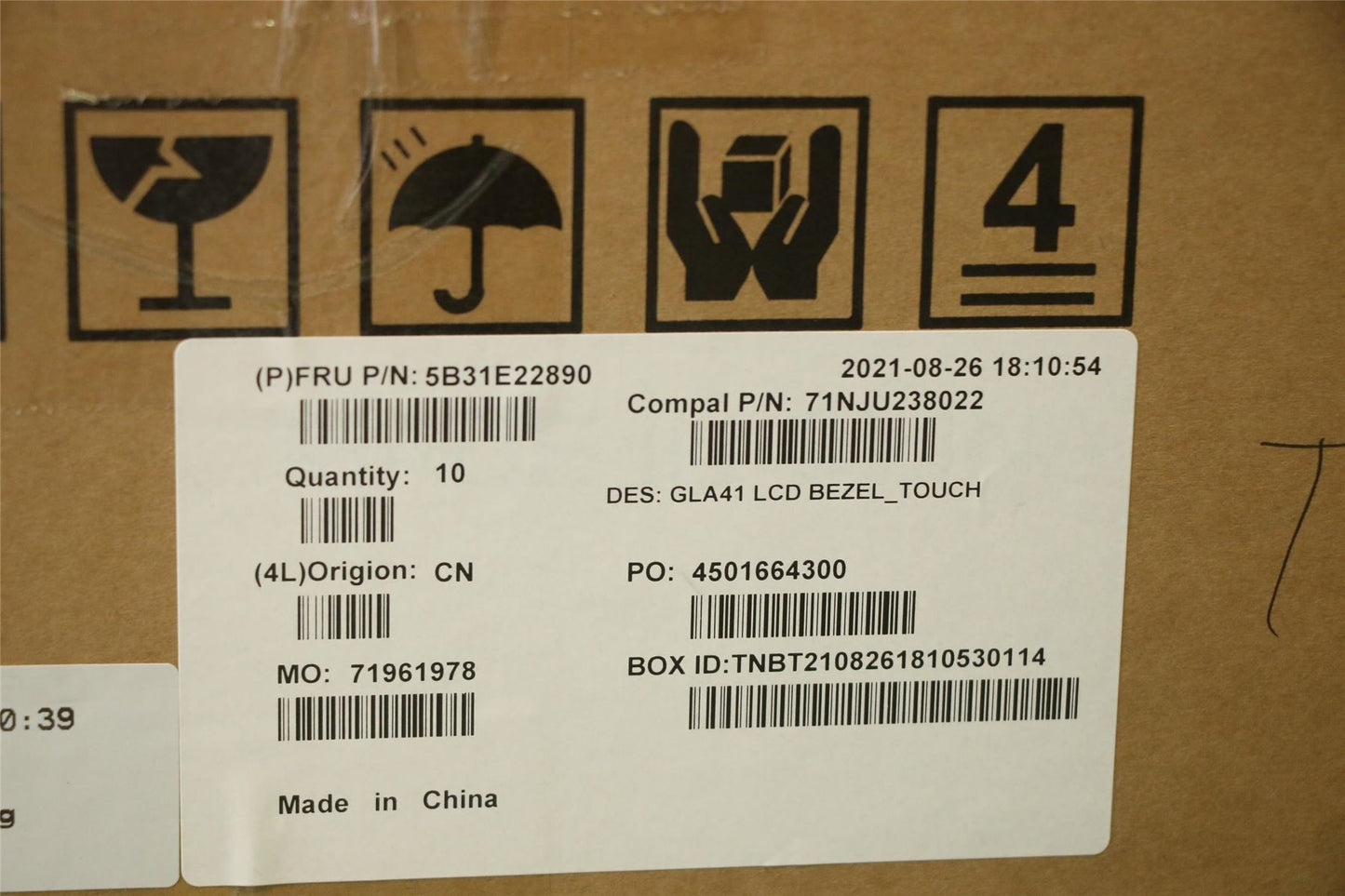 Lenovo LCD Bezel C 82L7 for touch 5B31E22890