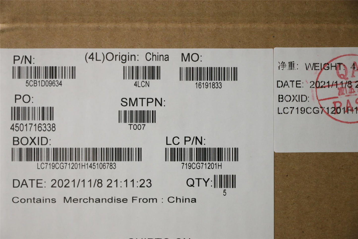 Lenovo Upper Case ASM_ITA L82JFSGw/RGBWRF 5CB1D09634