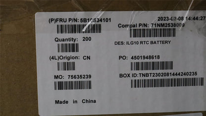 Lenovo CMOS Battery C 82XV 5B10S34101