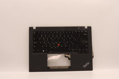 Lenovo ThinkPad T14s Gen 3 Keyboard Palmrest Top Cover Greek Black 5M11H27383