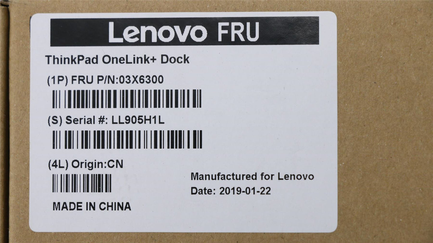 Lenovo FRU of OL+ Dock 03X6300
