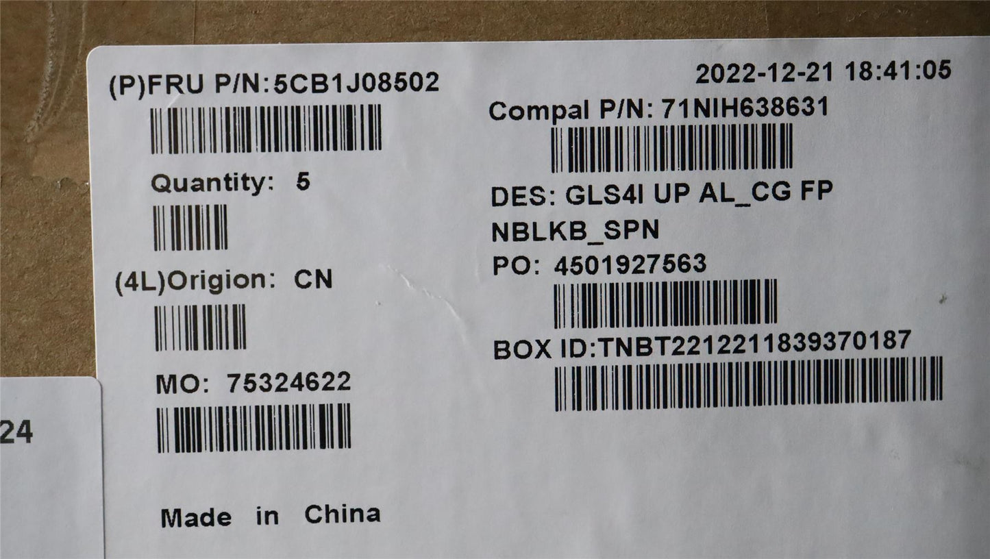 Lenovo UpperCaseASM_SPA C82SD ALCG FPNBL 5CB1J08502