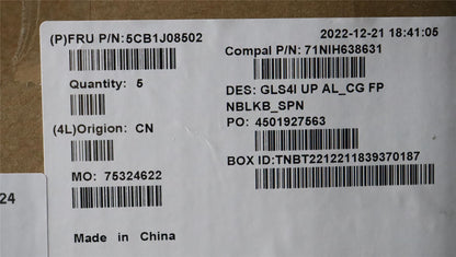 Lenovo UpperCaseASM_SPA C82SD ALCG FPNBL 5CB1J08502