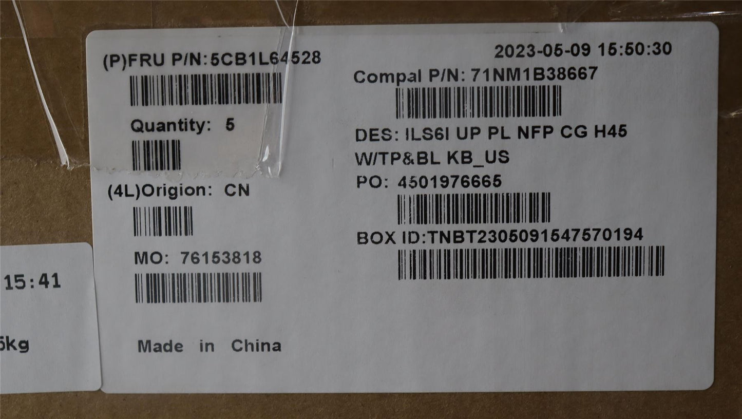 Lenovo UpCase_ENG C82XF NFP CG BL PLDF 5CB1L64528