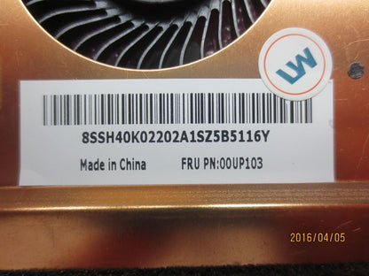 Lenovo Dis, w/fan, Cooling AVC With Discrete Graphics AMD Fan 00UP103
