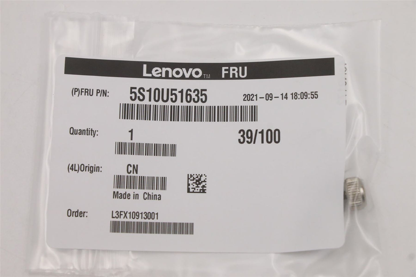 Lenovo Thumb Screw For Side Cover 5S10U51635