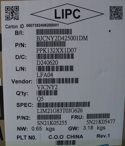 Lenovo Internal, Thai, BackLight, US English Keyboard 5N21K05514