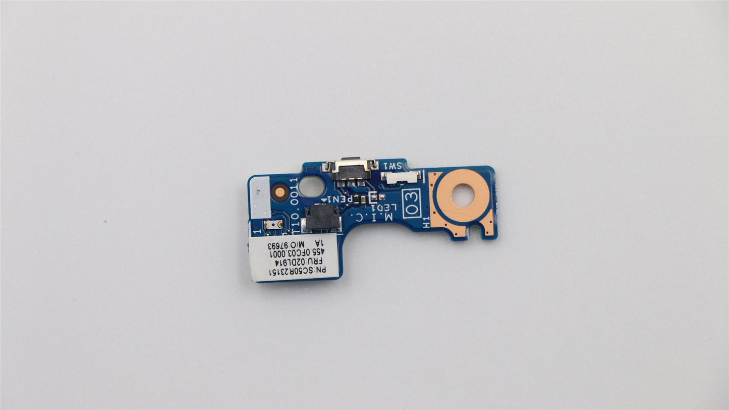 Lenovo ThinkPad L390 Power Button Board 02DL914