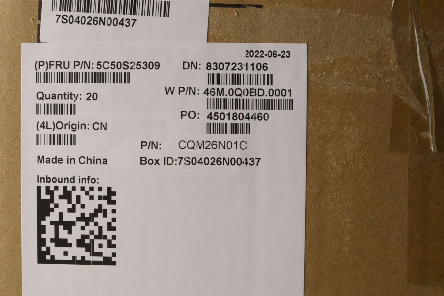 Lenovo USB Board W 21AT 5C50S25309